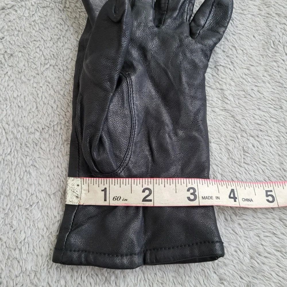 Vintage‎ genuine leather black gloves winter classic heritage richcore old money